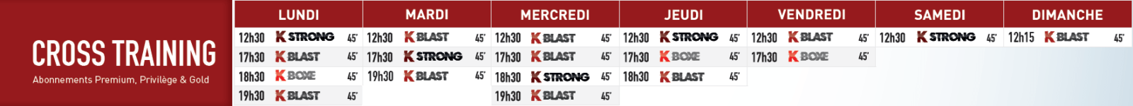 cours-cross planning cross training le klube salle de sport dijon