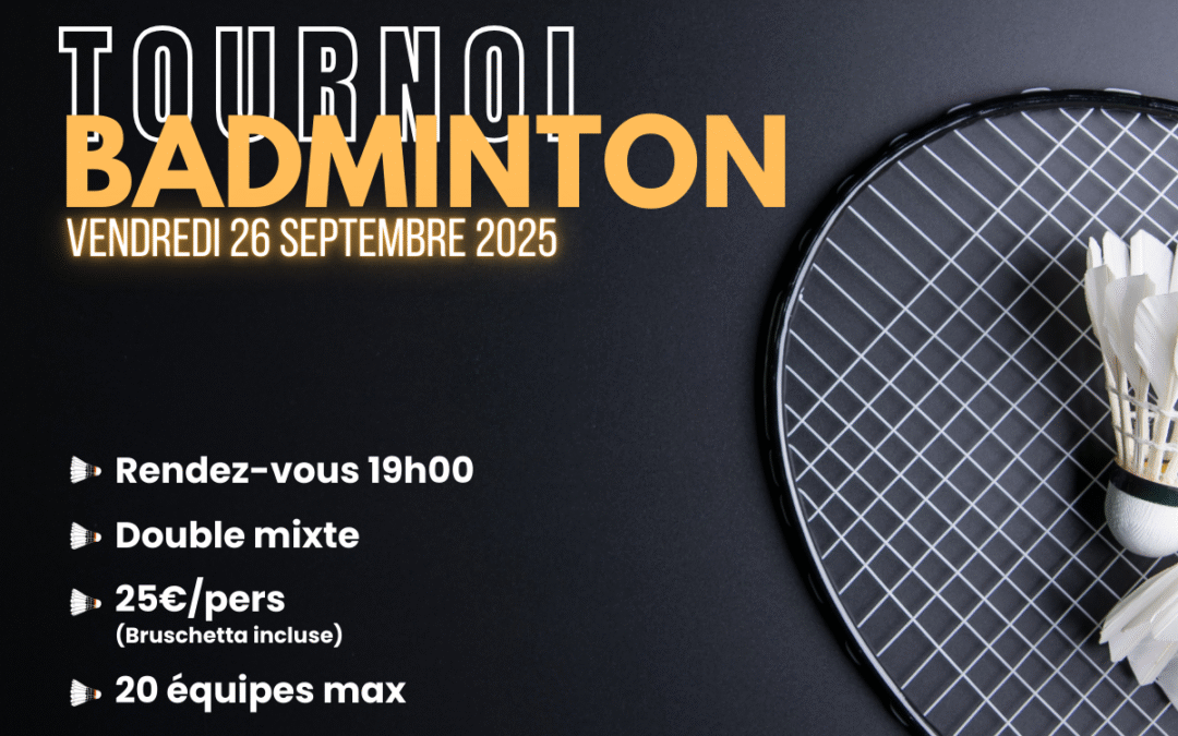 TOURNOI BADMINTON