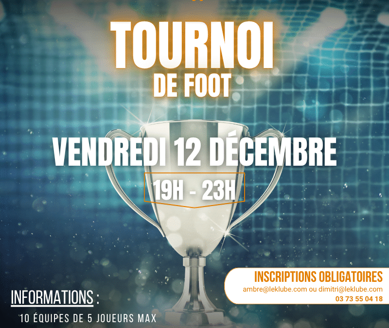 TOURNOI FOOT SALLE – 12.12