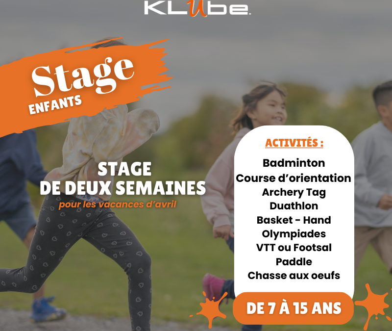 STAGE ENFANTS – AVRIL 26