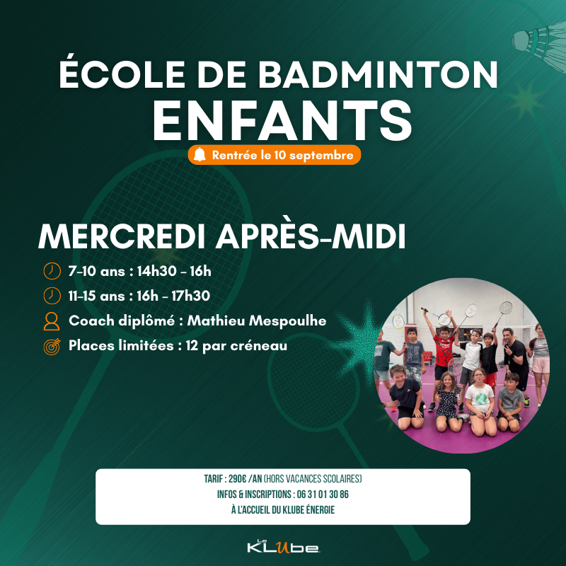 ÉCOLE DE BADMINTON