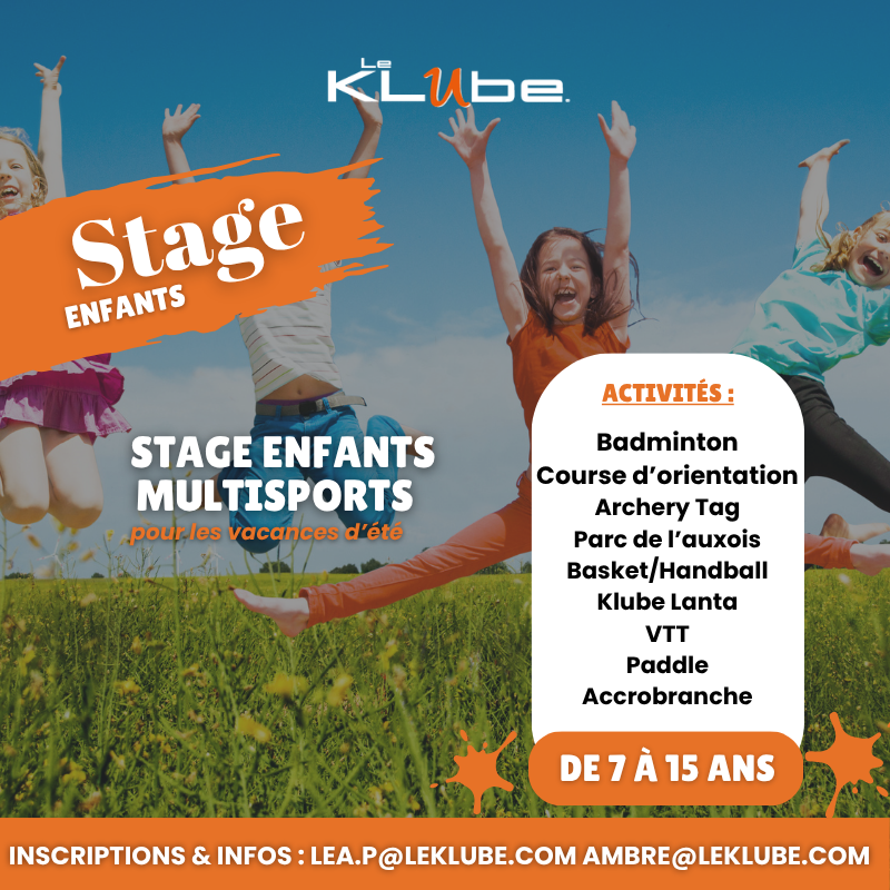 STAGES ENFANTS – ÉTÉ 2026